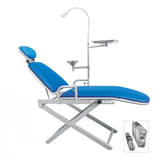 Portable dental chair with carrying bag